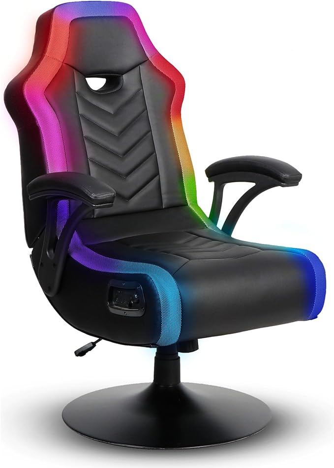 X Rocker PC Computer Gaming Desk Chair Built-in Audio College Dorm Essentials for Guys and Girls Bedroom Dorm Room Essentials Foldable Gifts for Gamers