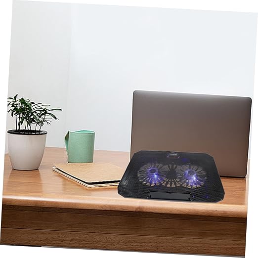 Angoily Laptop Cooling Fan Pad USB Laptop Cooler Stand Material Silent Cooling Notebook Computer Radiator