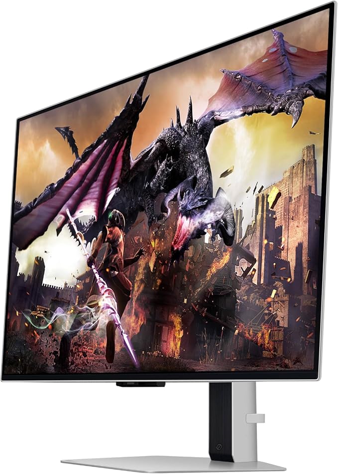 Samsung 32 Odyssey OLED G8 (G80SD) Series 4K UHD Smart Gaming Monitor w QD-OLED 240Hz 0.03ms G-Sync Compatible Glare-Free Display Sleek Metal Design LS32DG800SNXZA 3 Yr Warranty