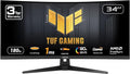 ASUS TUF Gaming 34” Ultra-Wide Curved Monitor (VG34VQ3B) – 21:9 QHD (3440x1440) 180Hz 1ms Extreme Low Motion Blur Sync FreeSync Premium Speaker 90% DCI-P3 DisplayWidget Center 3 yr Warranty