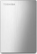 Toshiba Canvio Slim II 1TB Portable External Hard Drive Silver (HDTD210XS3E1)