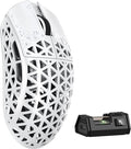 MAMBASNAKE M5 Ultra Carbon Fiber 8KHz Wireless Gaming MousePAW3950 Sensor 42K DPI39g Lightweight Tri-Mode 2.4GHz/BT/Wired Computer MiceWeb Driver Supportfor Win/Mac/FPS/MOBA/Esports-White (A)