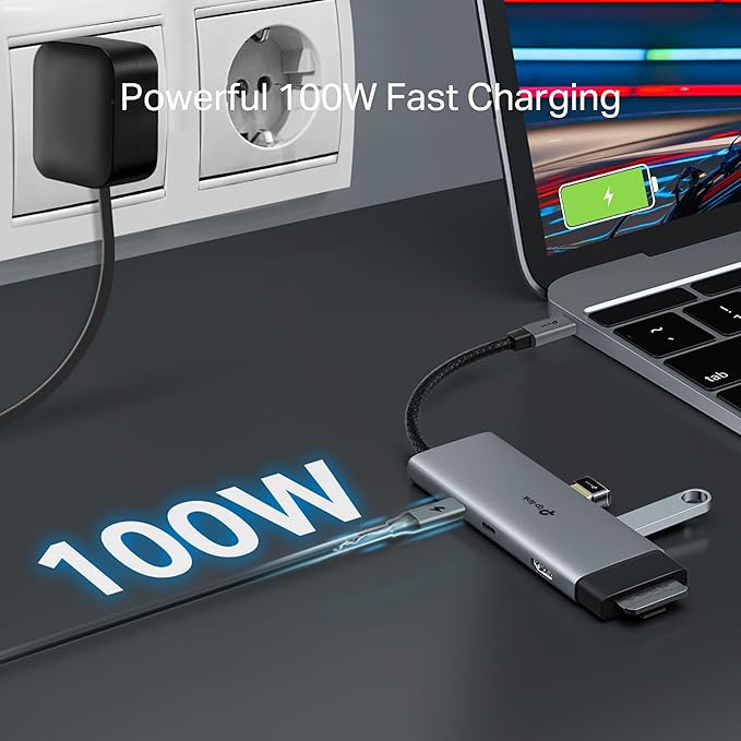 TP-Link USB C Hub 7-in-1 Multiport Adapter (UH7020C) | 4K@60Hz HDMI SD &amp microSD 100W Power Delivery 1×USB-C 2×USB-A Ports | 5Gbps High-Speed Dongle | Compatible w/MacBook and More | Plug &amp