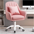 Adjustable Office Computer Chair with Armrest Chair Home Backrest Comfortable Office College Student Girl Dormitory Study Makeup(Pink)