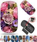 maizi Laptop Mouse for Laptop Chromebook Computer Laptop Mice Image ID: 21693342 Pink and Purple Flowe 2.4 Ghz Mouse Portable Printed in USA