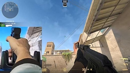 Gun Vertical Handle Grip Gaming Mouse