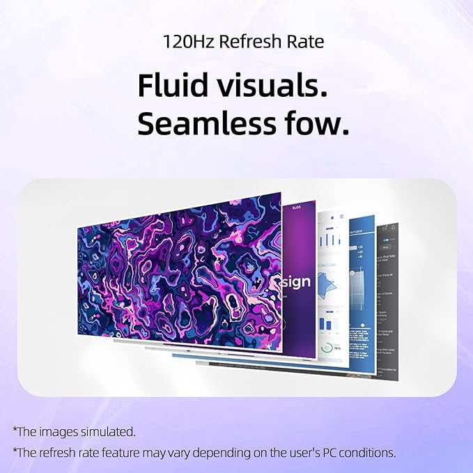 LG 24 inch FHD (1920 x 1080) IPS Computer Monitor 120Hz 5ms MBR HDR10 Dynamic Action Sync 99% sRGB VGA HDMI Reader Mode Flicker Safe Virtually Borderless Design Tilt Adjustable Black