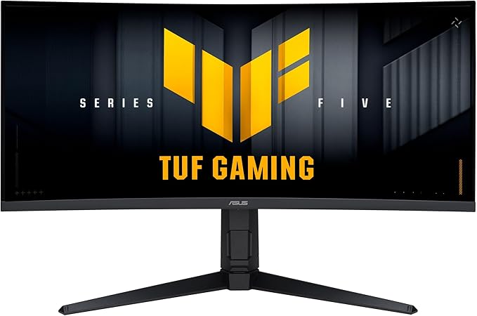 ASUS TUF Gaming 34” 1440P Ultrawide Curved Monitor (VG34WQML5A) - 250Hz 0.5ms FastIPS FreeSync Premium Extreme Low Motion Blur DisplayHDR400 95% DCI-P3 DisplayWidget Gaming AI 3 yr Warranty
