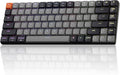 Keychron K3 Version 3 QMK Low Profile Mechanical Keyboard Wireless 84 Keys Programmable Bluetooth 5.2/Wired Connection Shine-Through Keycaps RGB Backlit Compatible with Mac Windows Linux