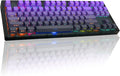MK870 Wireless Mechanical Gaming Keyboard80% Purple Custom Creamy Sound Keyboard with Shine Through PBT KeycapsPre-lubed Linear SwitchesHot-SwappableRGB Backlit2.4GHz/USB-C/BT5.0