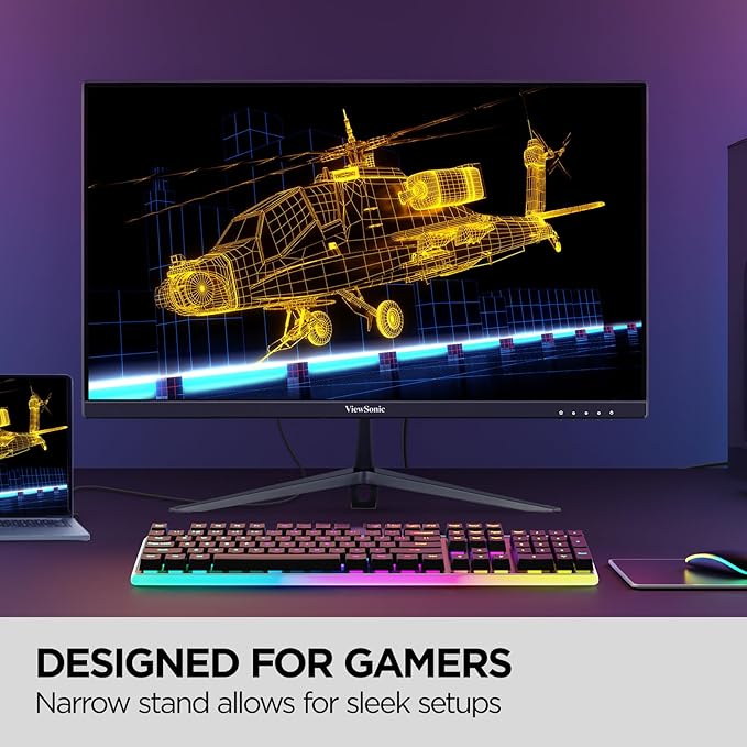 ViewSonic VX2428A 24 Inch 1080p 0.5ms 180Hz IPS Gaming Monitor with FreeSync HDMI 1.4 and DisplayPort Inputs