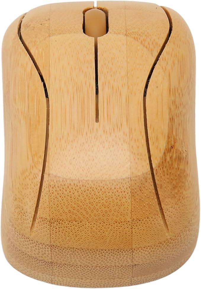 for XP Mouse Creative Bamboo Wooden 2.4G Cordless Mouse Low Noise Computer Mouse with USB Receiver for Notebook PC Laptop Computer Support OTG Function