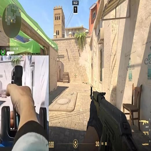 Gun Vertical Handle Grip Gaming Mouse