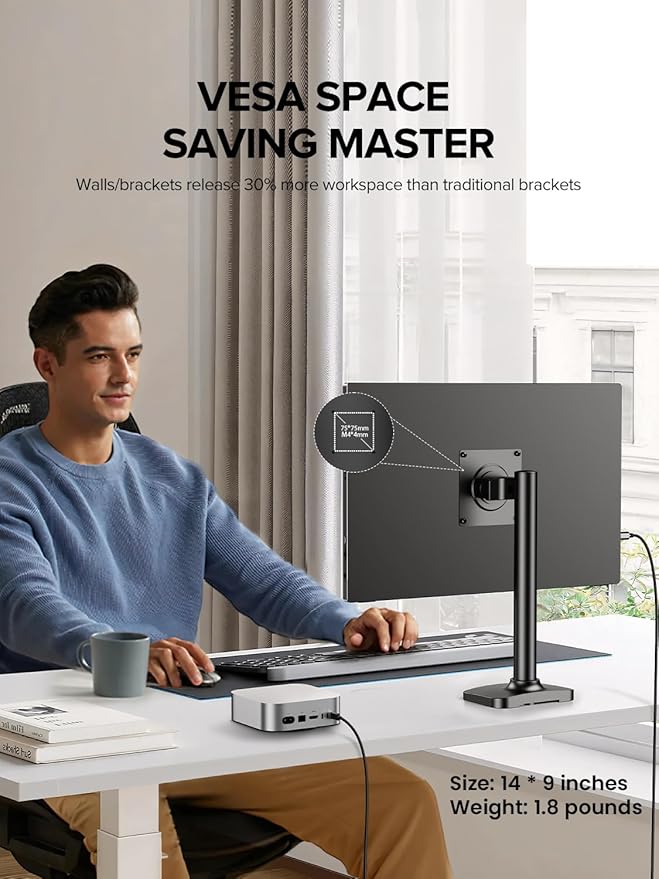 UPERFECT Portable Monitor 4K 16 | 1200 Nits Laptop Monitor | 3840 * 2400 UHD | 1MS FreeSync 2000:1 Contrast | USB-C &amp HDMI | VESA &amp Smart Case | Travel Screen for Computer Mini PC Game Cons
