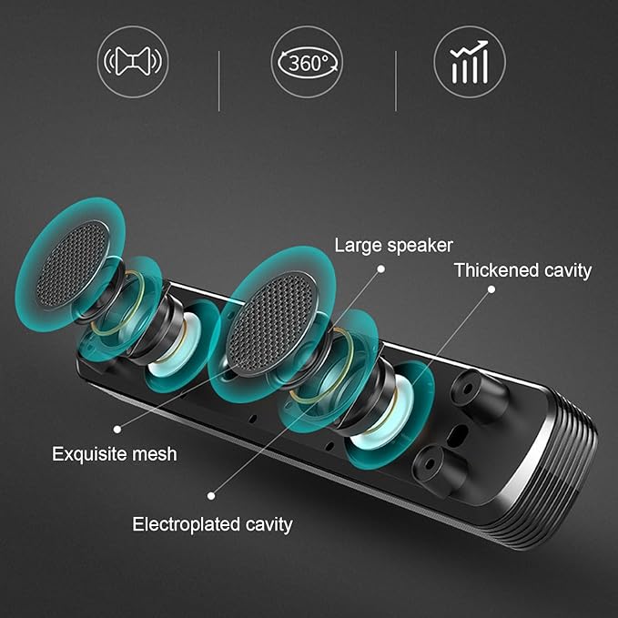 Computer Speakers for Desktop PC 3D Stereo Sound USB Computer Laptop Speaker with Breathing LED Light Microphone Soundbar for Office Home and Gaming