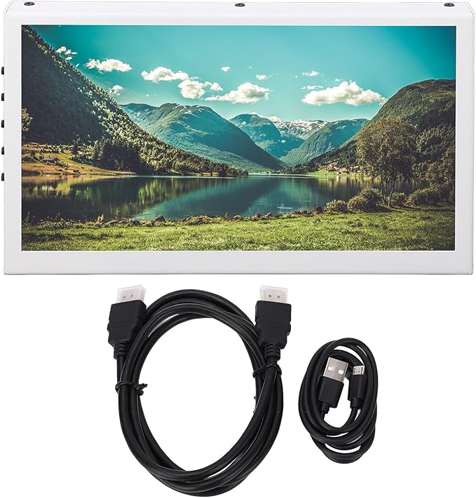 Zunate 7 Inch Portable Touchscreen Monitor 1024x600 HD External Display with HDMI &amp Built-in Speakers for PC Laptop and Phones
