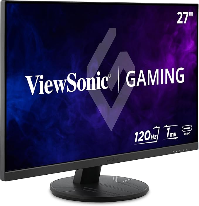 ViewSonic VX2716A 27 Inch 1080p 1ms 120Hz IPS Gaming Monitor with Eye Care USB C HDMI 1.4 and DisplayPort Inputs