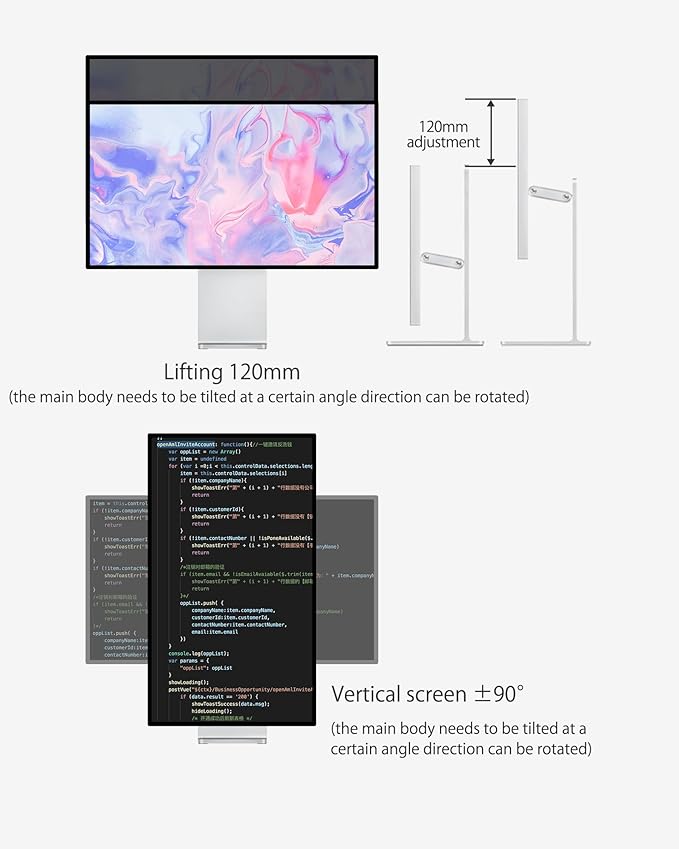 P27G 27 inch FHD (3840x2160) 4K Monitor IPS Black Panel 1.07 Billion Colors 99% sRGB HDR10 G-Sync FreeSync 1200:1 Contrast HDMI DP VESA 178° Viewing Angle (Minimalist - with Stand)