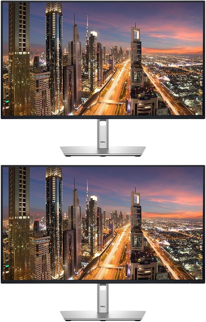 Dell P2725HE 27-inch 1080P Full HD Wide Angle Backlit LED LCD Professional Monitor 2-Pack Low Blue Light Full Dock Daisy Chain IPS HDMI DisplayPort USB Hub 90W PD USB-C Ethernet (Renewed)
