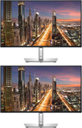 Dell P2725HE 27-inch 1080P Full HD Wide Angle Backlit LED LCD Professional Monitor 2-Pack Low Blue Light Full Dock Daisy Chain IPS HDMI DisplayPort USB Hub 90W PD USB-C Ethernet (Renewed)