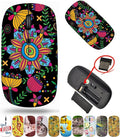 maizi Mouse Chromebook Laptop PC Notebook Mice 8260983 Seamless Floral backgr Portable 2.4G with USB Receiver Printed in USA