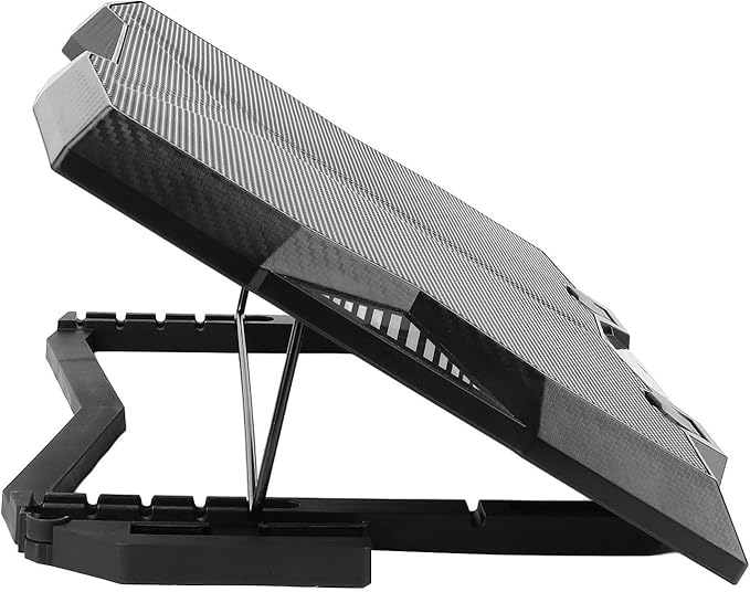 Laptop Cooler Stand Multi Angle Adjustment 3400RPM 5 Height Level 11 Fan Notebook Cooling Pad for Tablet