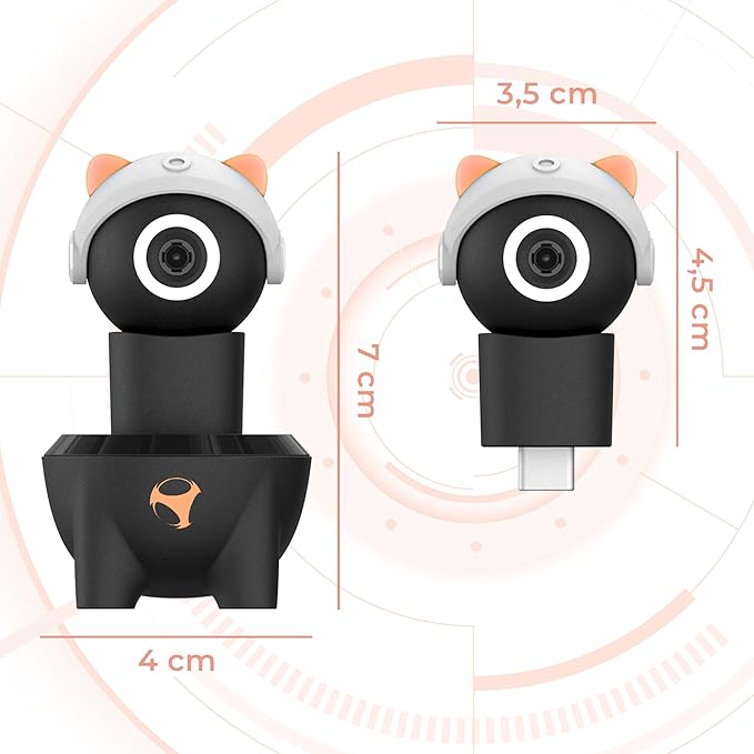 Subsonic - Playcam 1080 - Kamera für Nintendo Switch 2 Full HD 1080p Auflösung mit Weitwinkel USB-C Plug and Play verstellbares Objektiv – Blau