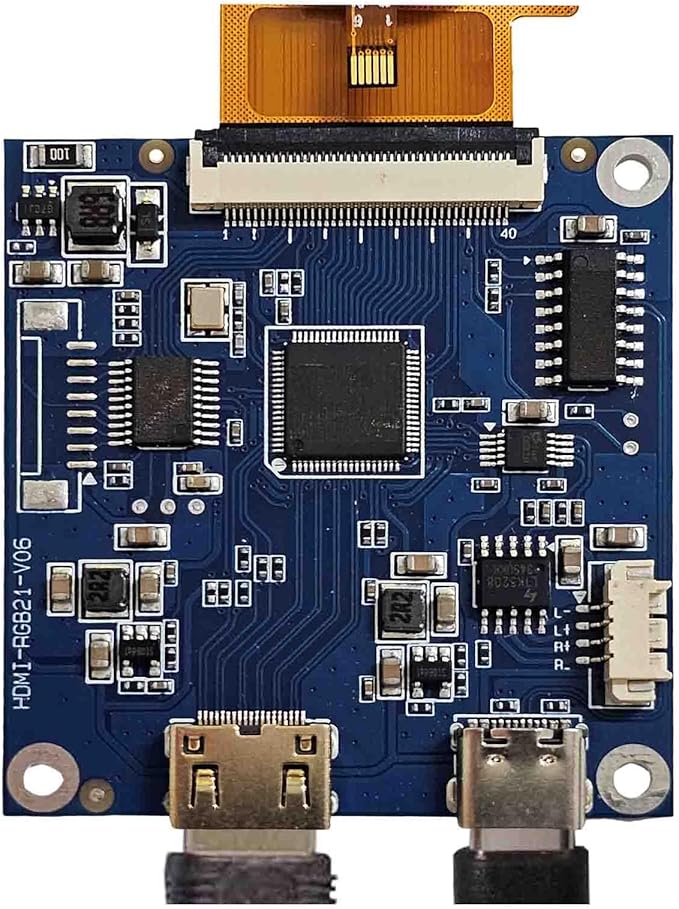 2.1 inch 480X480 IPS MIPI 300nit Circle LCD Touch Screen and 40 pins Controller Board