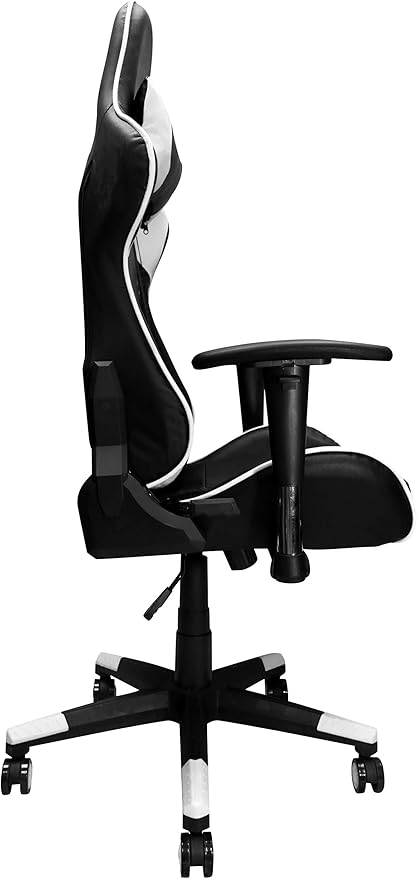 Nicer Furniture Racing Style Game Chair Reclining Gaming Chair Ergonomic Computer Chair for Gamer with Head Cushion and Adjustable Armrest (White)