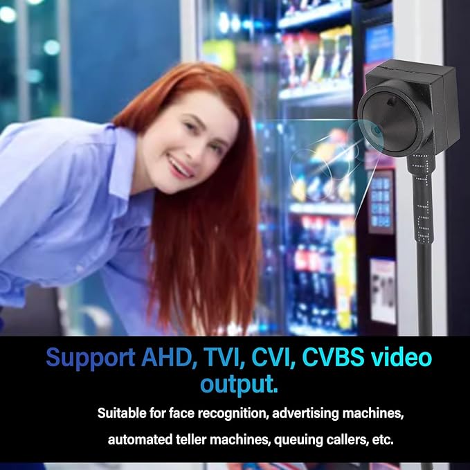 Goshyda 1080P Camera Module 1/2.9in IMX323 CMOS Miniature 2MP Camera Module Support AHD TVI CVI CVBS Video Output Plug and Play for Indoor Use