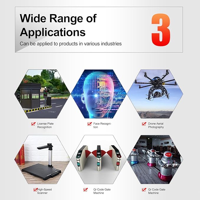 USB Camera Module HBVCAM-W20282CS V11 Camera Board 1MP OV9281 Chip 100° Large View with Driver USB 2.0 Interface