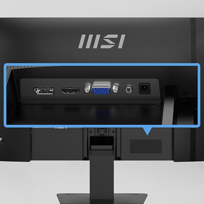 msi PRO MP273 E14A 27-inch IPS 1920 x 1080 (FHD) Gaming Office Monitor 144Hz Free-Sync HDMI DisplayPort VGA Port VESA Mountable Tilt Speaker 4-Side Slim Bezel 1ms Black