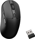 Keychron M3 8K Wireless Mouse PixArt 3950 Sensor Launcher WEP 30000 DPI Supports 2.4 GHz/Bluetooth 5.3 79g Ultra-Light Ergonomic Design Up to 140 Hours Using for PC Mac Laptop - Black