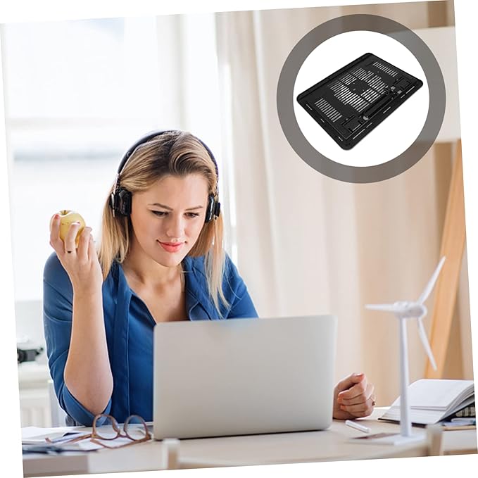 Laptop Cooling Pad Laptop Riser Holder Notebook Cooler Fan Cooling Pad
