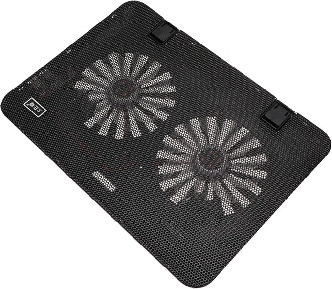 BESPORTBLE 6-inch Heat Dissipation Laptop Stand with Adjustable Fan Speed Notebook Cooling Support Holder for Gaming and Office Use Black Cooling Pad