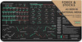 Forex &amp Stocks Trader's Desk Mat - Large Trading Mouse Pad with Candlestick Chart Patterns - Forex Stock Market &amp Day Trading Setup - Forex Trading Accessories - Gifts for Traders &amp Inves
