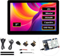 5inch HDMI Touch Screen 1024x600 Capacitive Touch IPS Display Compatible with Raspberry Pi 5/4B/3B+/3B/Zero 2W/Zero W/Zero/Pico/Pico W Win 11/10/8.1/8/7 /Jetson Nano (Wide-Bezel Capacitive Touch)