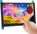 5 Inch IPS LCD Touch Screen Display Panel 800×480 Capacitive Screen HDMI Monitor for Raspberry Pi 5/4/3 BB Black Windows 10 8 7
