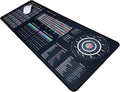 Guitar Theory Cheat Sheet Mousepad – 35×25cm &amp 80×30cm – Chords Scales Fretboard Notes Circle of Fifths – Right-Handed Desk Mat – Optional LED Version (XXL No Led (800x300mm))