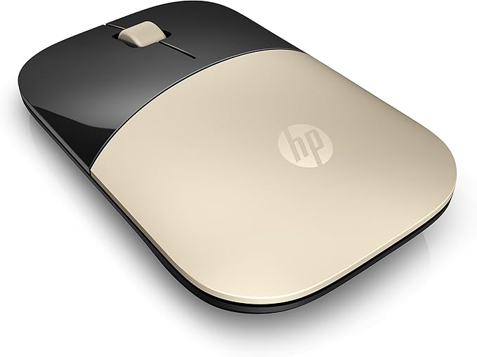 HP 2.4GHz Wireless USB Mouse Z3700 (Matte Gold/Glossy Black) Modern Gold (X7Q43AA#ABL)