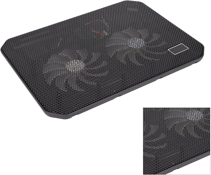 Simple Fan LaptopLaptop Cooling Base Cooling Pad Bracket Ergonomic Angle Fast Heat Dissipation USB Port Silent Laptop Cooler Suitable for Laptops Under 17 Inches