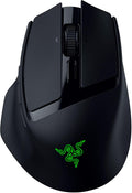 Razer Basilisk Mobile Portable Ergonomic Wireless Gaming Mouse: 10 Programmable Controls HyperScroll - Optical Switches Gen-3 - Long Battery Life - AI Prompt - 2.4 GHz Bluetooth USB C