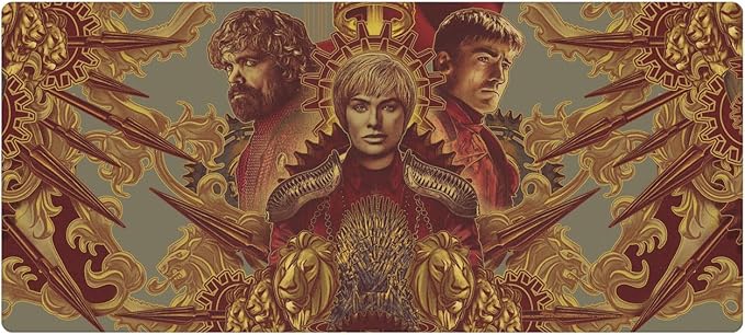 Head Case Designs Officially Licensed HBO Game of Thrones Tyrion Cersei Jaime Graphic Art 37.4 x 15.75 x 0.16 inches (900 x 400 mm) - XL Gaming Office Desk PC Keyboard Mouse Mat Pad