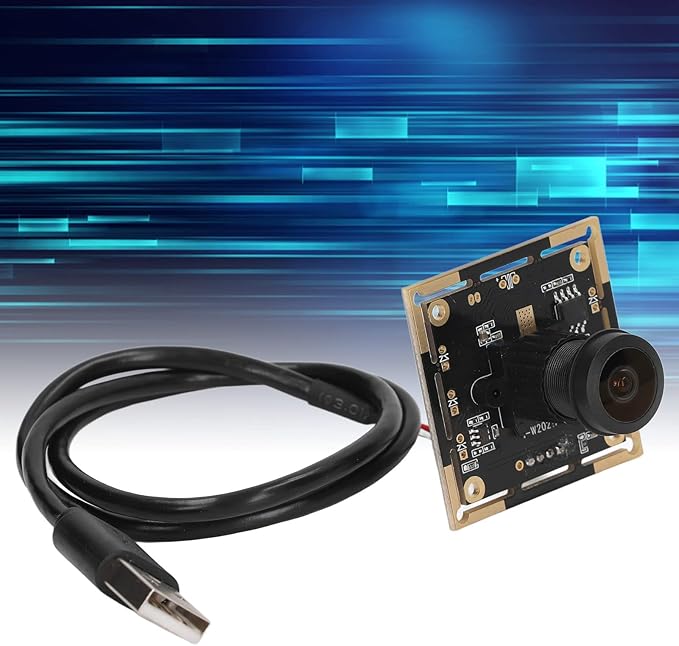 1MP USB Camera Module with HD 1280x720 Resolution Built in Video Webcam Board for Industrial Components Easy Plug and Play No Driver Needed 180° Wide Angle View MJPEG Format