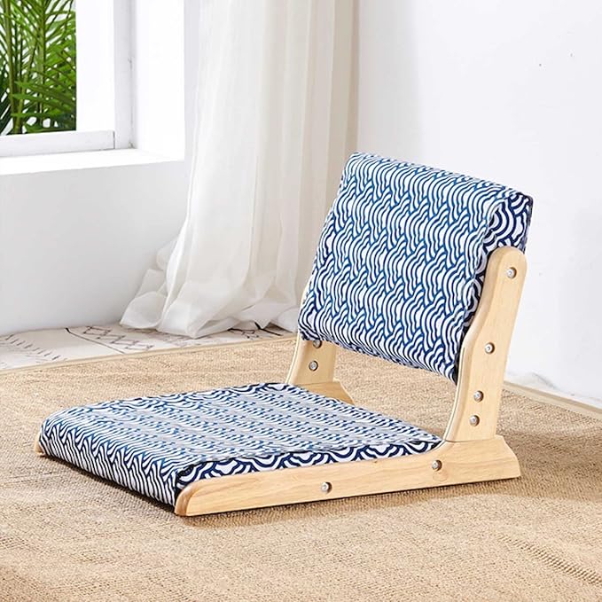 BTZHY Floor Chair Portable Floor Chair Foldable Meditation Floor Chair Living Room Chair Floor Chair Japanese Legless Tatami Chair Sitting Room Meditation Floor Chair