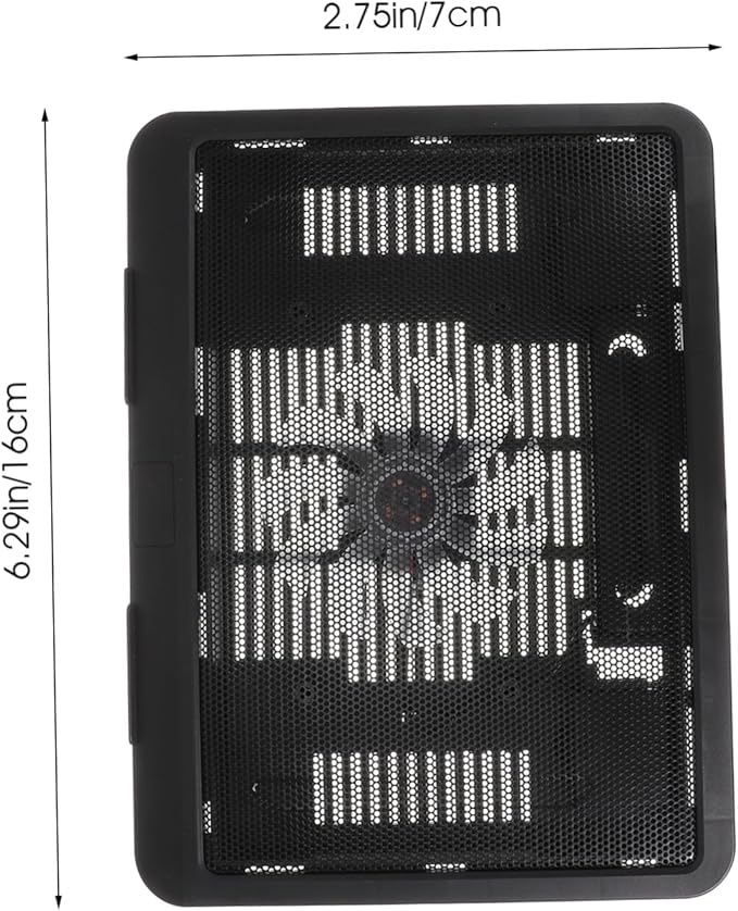 Ergonomic Laptop Cooling Pad with Silent LED Fans Ultra-Thin Computer Stand for Gaming and Office Laptops Quiet Cooler for Heat Dissipation