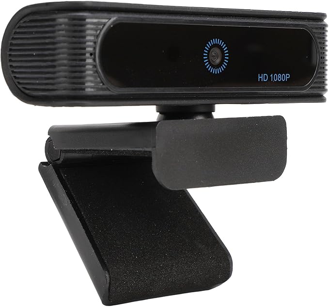 Full HD 1080p Webcam Recognition Wide Angle Webcam for Desk Computer Laptop Made for Meetings and Works for Streaming Plug and Play(Black)