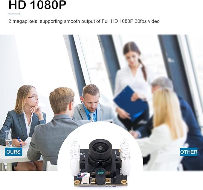 Night Vision 2mp IR-Cut Camera Module 1080p Full Hd USB Camera for Computer Auto Switch Day and Night Widy Dynamic Hd Webcam Board with Windows Linux Android and Mac Os
