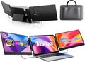 Teamgee 14.2 Laptop Screen Extender FHD 1080P IPS Portable Monitor for Laptop Triple Screen Monitor Extender Compatible with 13-17 Laptops HDMI/USB-A/C Plug-Play for Windows Mac Android