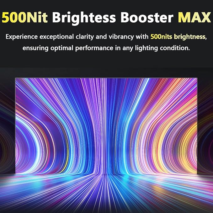 13.3” OLED Portable Monitor Touchscreen 1080P HDR Travel Screen 500 Nits Ultra-Slim External Second Monitor for Laptop Mac PC &amp Android Phone/Tablet (No Touch for iPhone/iPad/Consoles) with Ca